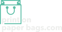 Print on paper bags logo with transparent background