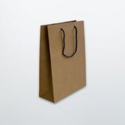 Brown Luxury Rope Handle Paper Bag - Plain - Print on Paper Bags