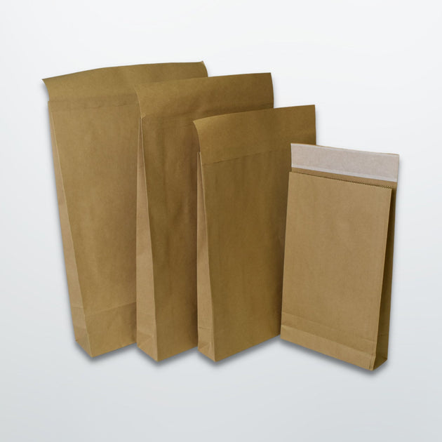 Brown Paper Mailing Bags Plain Print on Paper Bags