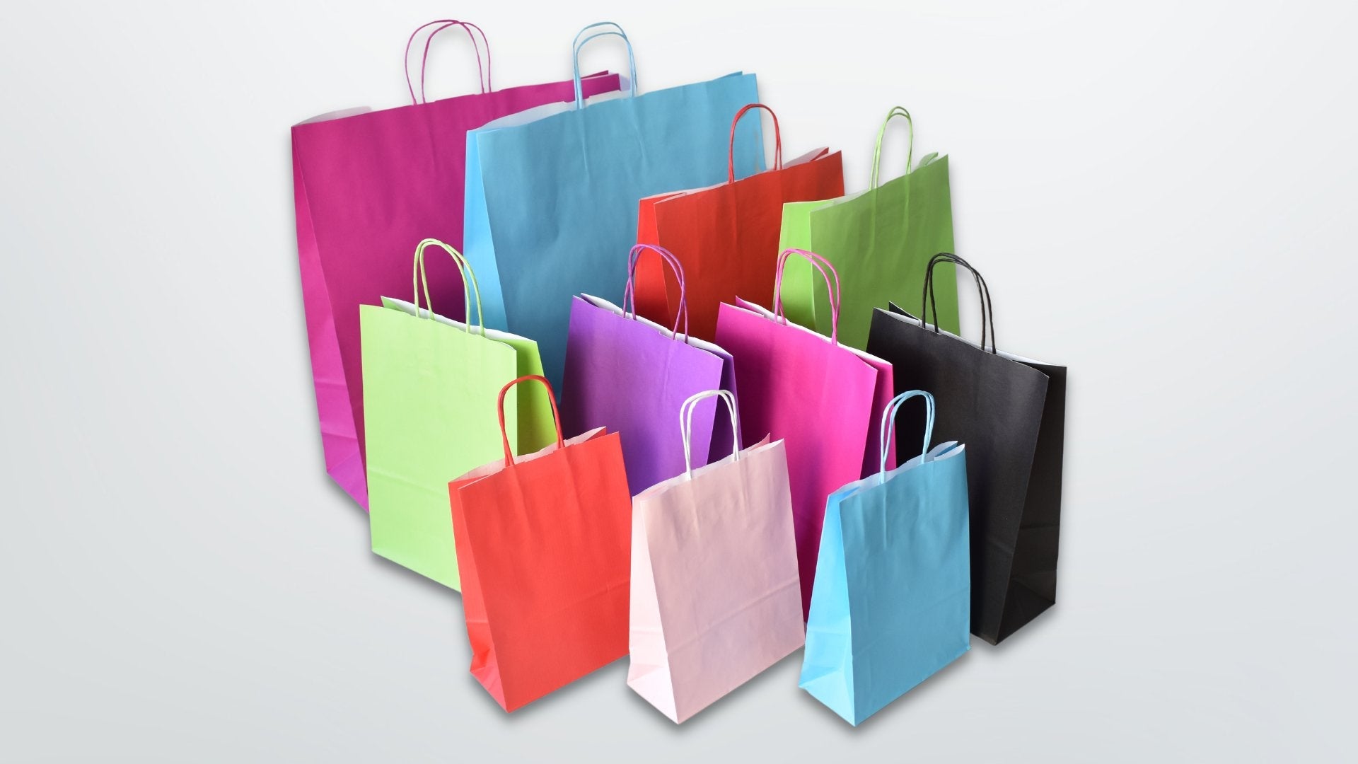 Coloured Twist Handle Paper Bags