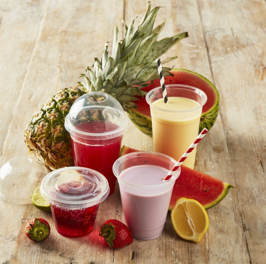 PLA SMOOTHIE CUPS COMPOSTABLE 12oz | Print On Paper Bags