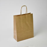Brown Twist Handle Paper Carrier Bags - Plain - Print on Paper Bags