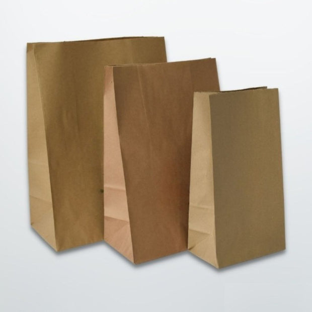 Brown Paper Grab Bags - Plain - Print on Paper Bags