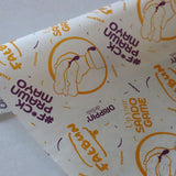 Custom Printed White Greaseproof Paper - 2 Colour Print - Print on Paper Bags