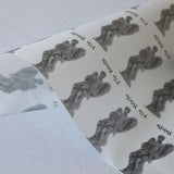 Custom Printed White Greaseproof Paper - Black Print Only - Print on Paper Bags