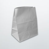 White Paper Grab Bags - Plain - Print on Paper Bags