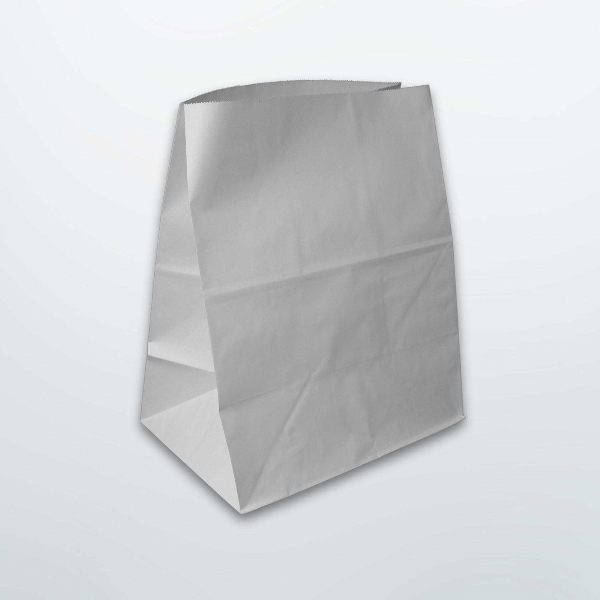 White Paper Grab Bags - Plain - Print on Paper Bags