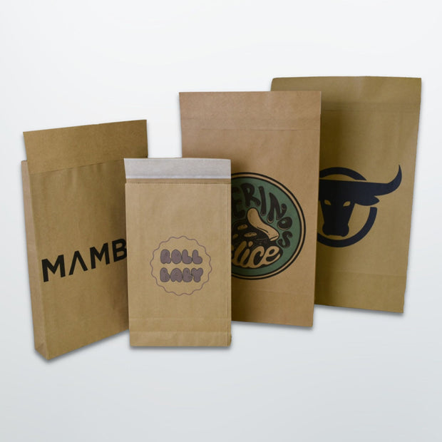 Brown Paper Mailing Bags - Printed - Print on Paper Bags