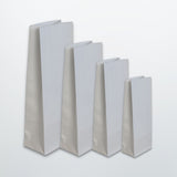 White block bottom paper pharmacy bags